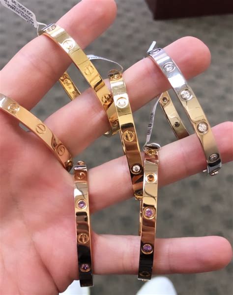 cartier love bracelets seized.